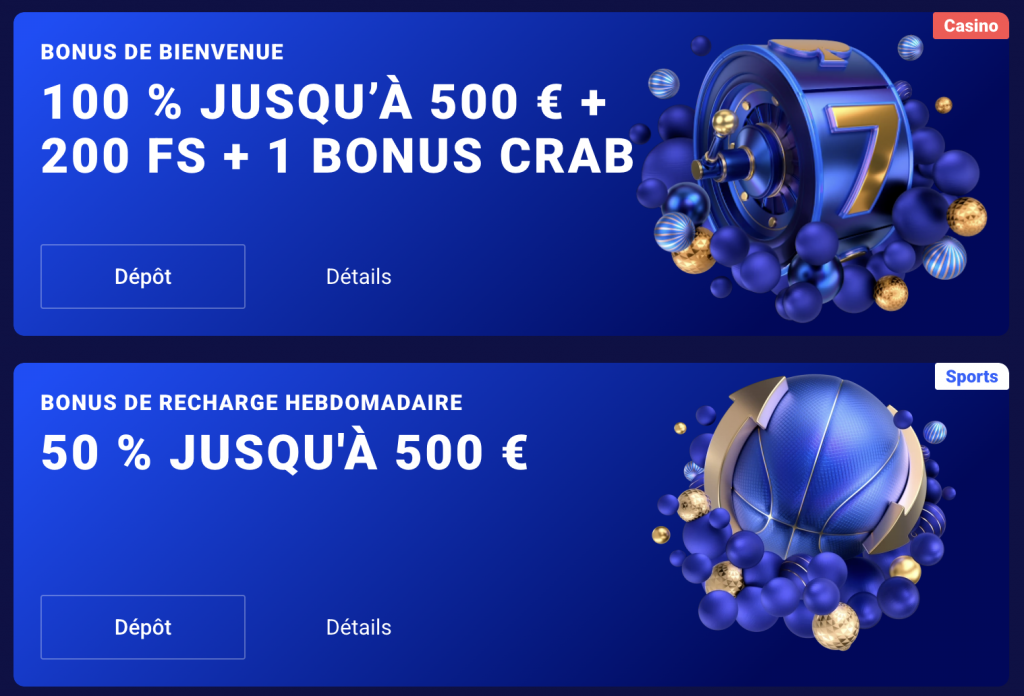 Bonus de Frumzi Casino